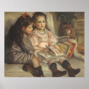 ピエールルノアール著Caillebotteの子供のポートレート ポスター