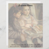 ピエールルノアール著Caillebotteの子供のポートレート レターヘッド (正面/裏面)