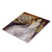 ピエールルノアール|の若い女性の読書 タイル (側面)