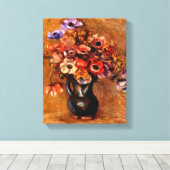 ピエールルノアール – アネモネスの静物詩 キャンバスプリント (インサイチュ (ウッドフロア))