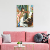 ピエールルノアール – ヤング・ガールズ・アット・ピアノ キャンバスプリント (インサイチュ (リビング))