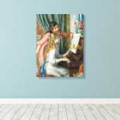 ピエールルノアール – ヤング・ガールズ・アット・ピアノ キャンバスプリント (インサイチュ (ウッドフロア))