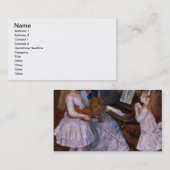 ピエールルノアール| Catulle Mendesの娘 名刺 (正面/裏面)