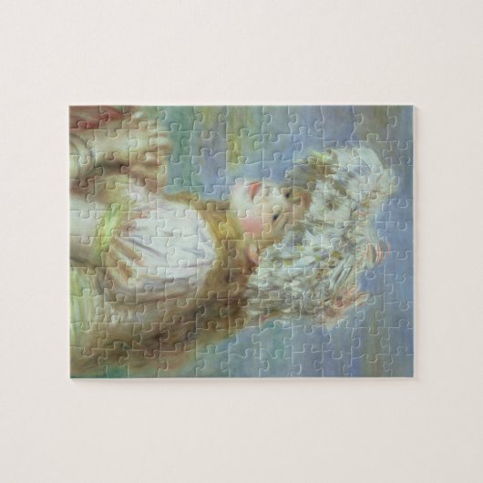 ピエールレースの帽子のルノアール|の若い女性 ジグソーパズル (横)