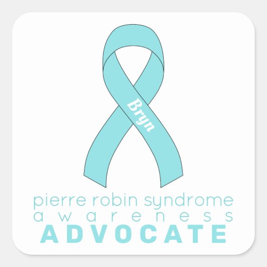 ピエールロビン症候群提唱白 スクエアシール (正面)