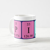 ピエール周期表名mug コーヒーマグカップ (正面左)