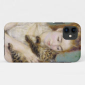 ピエール猫を持つルノアール|の女性 Case-Mate iPhoneケース (裏面(横))