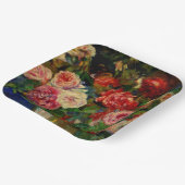 ピエール絵画ルノアールのバラ ペーパープレート (傾斜あり)