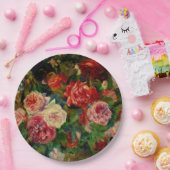 ピエール絵画ルノアールのバラ、有名なアートワーク ペーパープレート (パーティー)