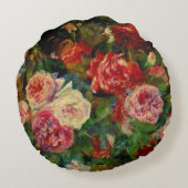 ピエール絵画ルノアールズバラ ラウンドクッション (裏面)
