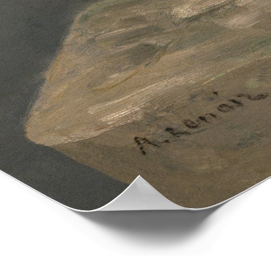 ピエール絵画・アウグスト・ルノアールの花 ポスター (角)