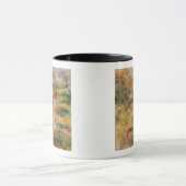 ピエール芸術家の妻とのルノアール|の景色 マグカップ (中央)