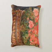 ピエール銅の洗面器のルノアール|のゼラニウム アクセントクッション (裏面(縦))