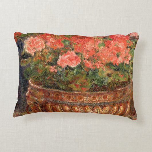 ピエール銅の洗面器のルノアール|のゼラニウム アクセントクッション (裏面)