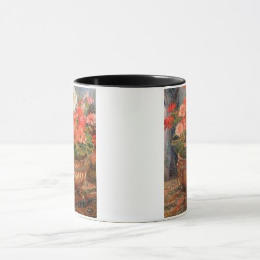 ピエール銅の洗面器のルノアール|のゼラニウム マグカップ (中央)