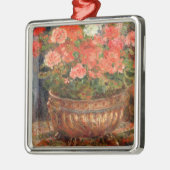 ピエール銅の洗面器のルノアール|のゼラニウム メタルオーナメント (左)