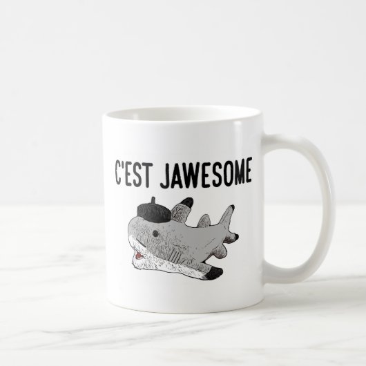 ピエール鮫のマグ(左利きの) コーヒーマグカップ (右)