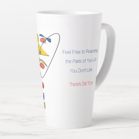 'ピエール' – まだ時間のコーヒーマグがある カフェラテマグ (右アングル)