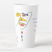 'ピエール' – まだ時間のコーヒーマグがある カフェラテマグ (正面)