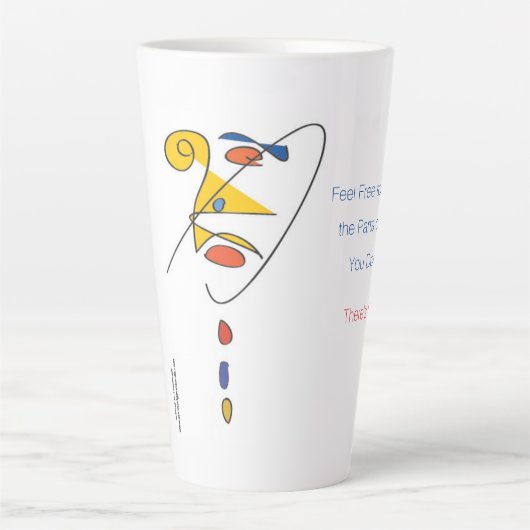 'ピエール' – まだ時間のコーヒーマグがある カフェラテマグ (正面)