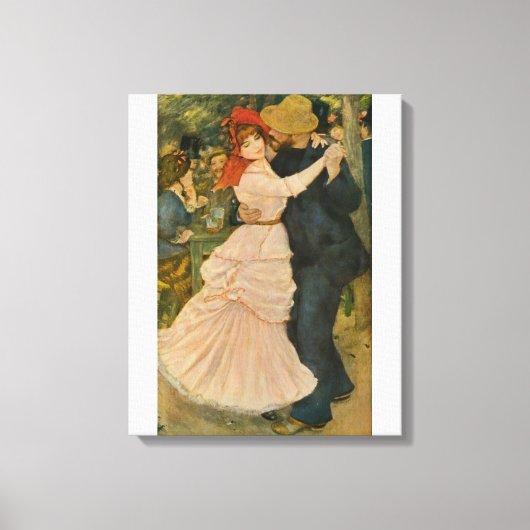 ピエール・アウグストルノアールの舞踊展で（1883年） キャンバスプリント (正面)