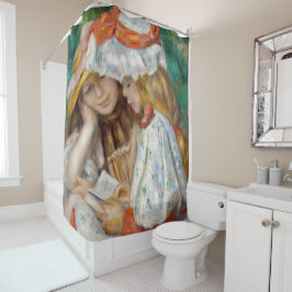 ピエール・アウグストルノアール二女読性 シャワーカーテン