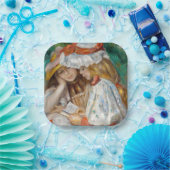 ピエール・アウグストルノアール二女読性 ペーパープレート (パーティー)