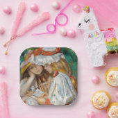 ピエール・アウグストルノアール二女読性 ペーパープレート (パーティー)