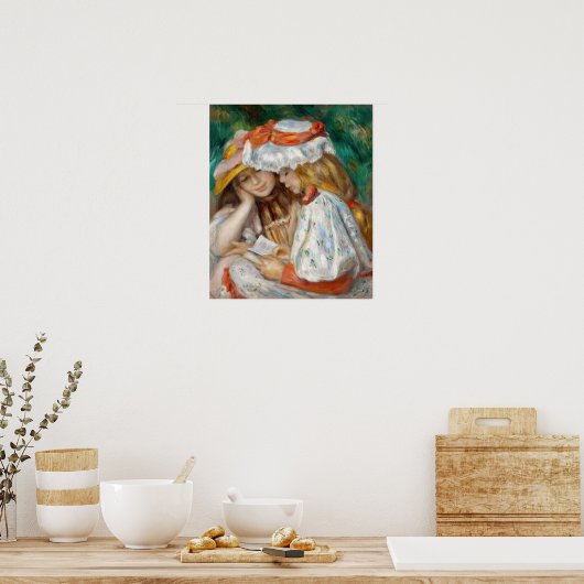 ピエール・アウグストルノアール二女読性 ポスター (キッチン)