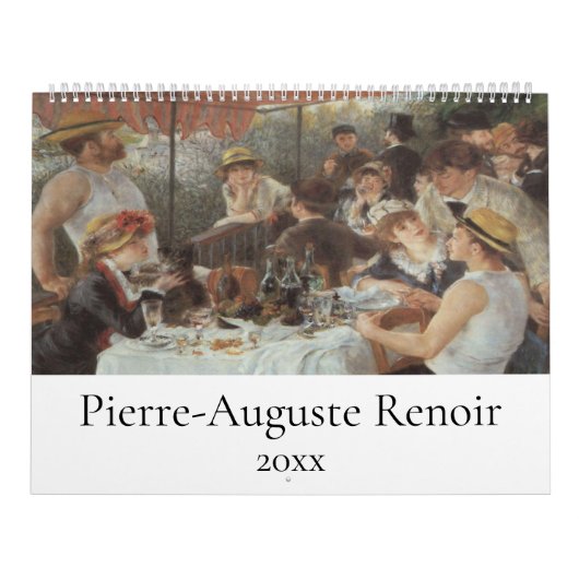 ピエール・アウグストルノアール印象派の絵画 カレンダー (カバー)