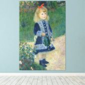 ピエール・アウグストルノアール散水缶の女の子 キャンバスプリント (インサイチュ (ウッドフロア))