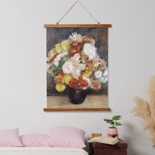 ピエール・アウグストルノアール花束 吊り下げ型タペストリー (寝室)