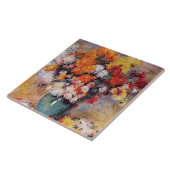 ピエール・アウグストルノアール菊の花瓶 タイル (側面)