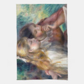 ピエール・アウグストルノアール読ズ キッチンタオル (縦)