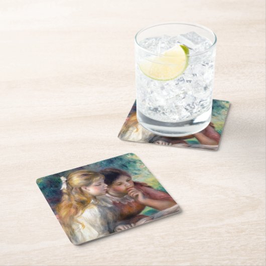 ピエール・アウグストルノアール読ズ スクエアペーパーコースター (インサイチュ)