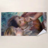 ピエール・アウグストルノアール読ズ ビーチタオル (正面)