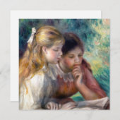 ピエール・アウグストルノアール読ズ 招待状 (正面/裏面)