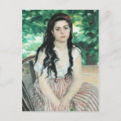 ピエール・アウグストルノアール1868年絵画夏の芸術 ポストカード (正面)