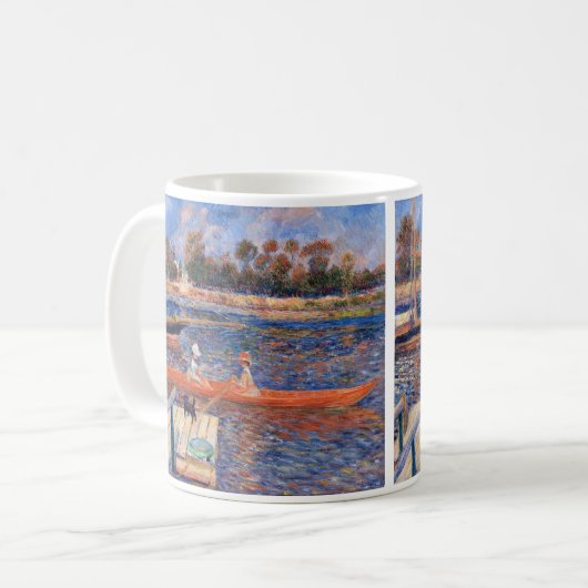 ピエール・アウグストルノアール – アルジェンテウイルのセーヌ コーヒーマグカップ (正面左)