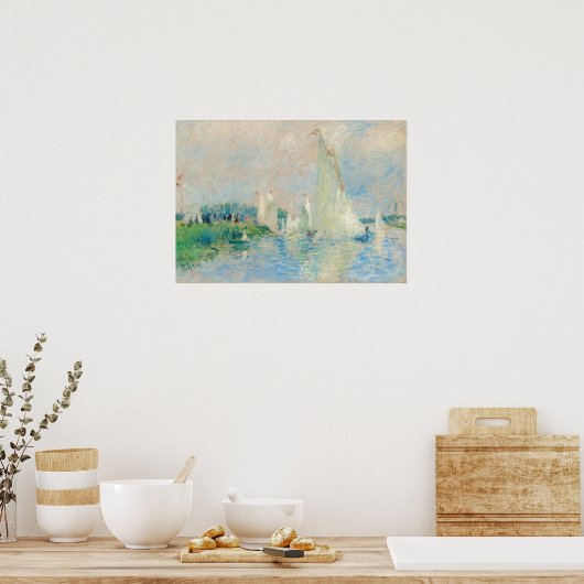 ピエール・アウグストルノアール – アルジェンテウイルのレガッタ ポスター (キッチン)