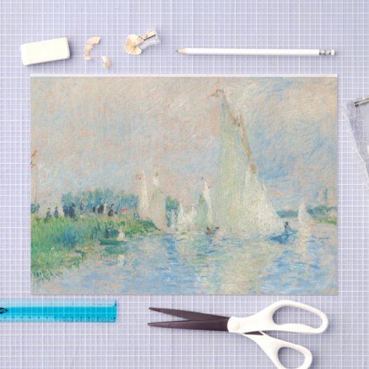 ピエール・アウグストルノアール – アルジェンテウイルのレガッタ 薄葉紙 (クラフト)