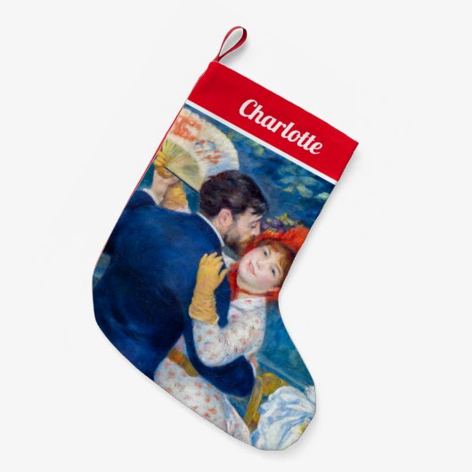 ピエール・アウグストルノアール – カントリーダンス スモールクリスマスストッキング (正面 (吊り時))