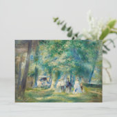 ピエール・アウグストルノアール – サン・クラウドのパーティー サンキューカード (スタンド正面)