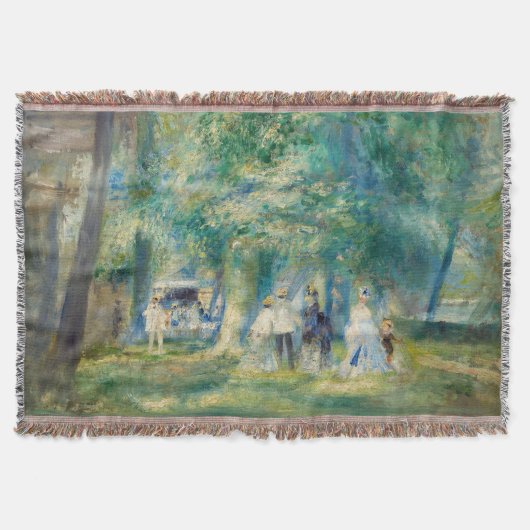 ピエール・アウグストルノアール – サン・クラウドのパーティー スローブランケット (正面)