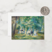 ピエール・アウグストルノアール – サン・クラウドのパーティー ノートカード (正面/裏面インサイチュ)