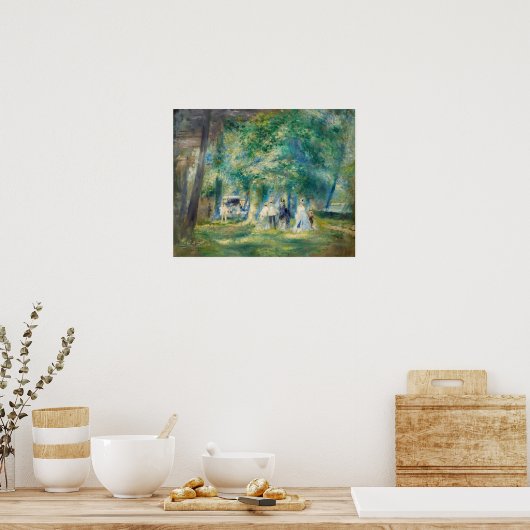 ピエール・アウグストルノアール – サン・クラウドのパーティー ポスター (キッチン)