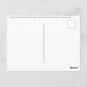 ピエール・アウグストルノアール – サン・クラウドのパーティー ポストカード (裏面)