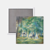 ピエール・アウグストルノアール – サン・クラウドのパーティー マグネット (正面/裏面)