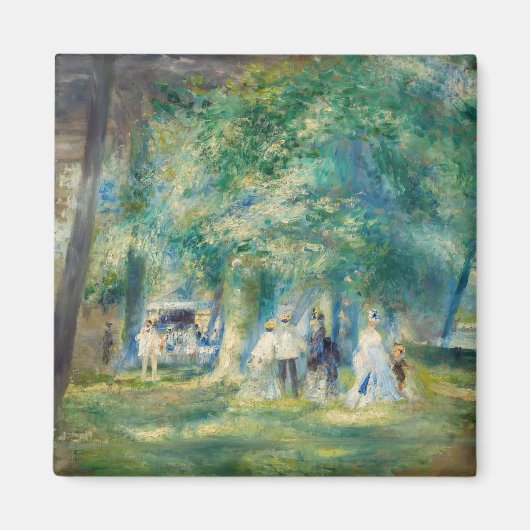 ピエール・アウグストルノアール – サン・クラウドのパーティー マグネット (正面)