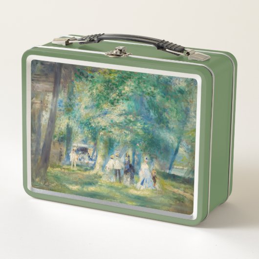 ピエール・アウグストルノアール – サン・クラウドのパーティー メタルランチボックス (正面)